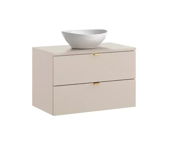 Profesional Certificado Mueble lavabo individual 80cm Azel Cachemira