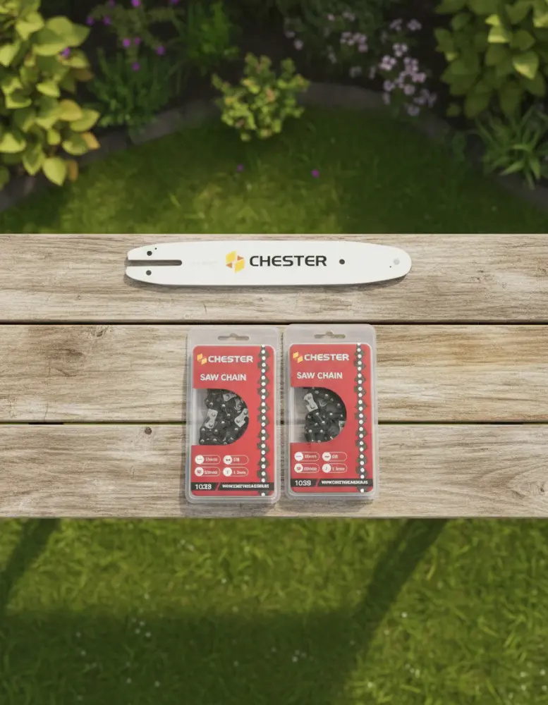 Guide 10'' (25 cm) + 2 chaînes 39 maillons pour multifonctions 4 en 1 - CHESTER