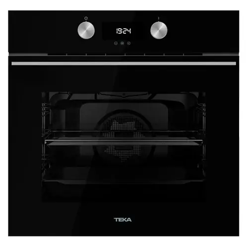 Horno Multifunción 60cm 70L Teka HLB 8400 BK 1 guí Hydroclean Cristal Negro Clase + con Estuche de Almacenamiento