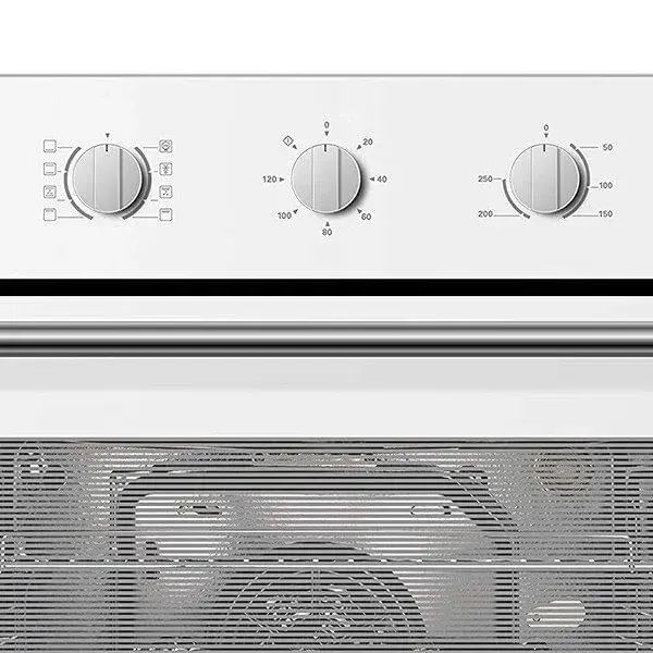 Horno multifunción Infiniton B65L817 8 programas con cristal blanco con Mangos de Goma