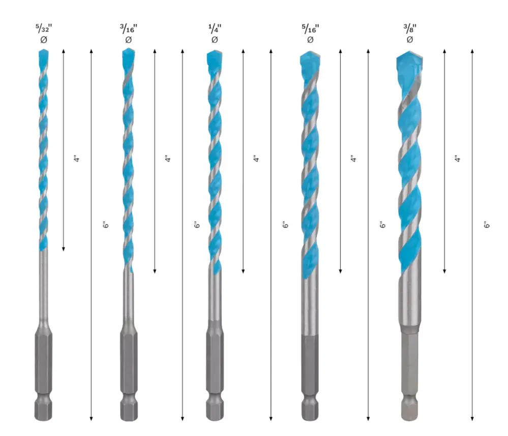 Llave de Sets de brocas EXPERT HEX-9 MultiConstruction 2608901456