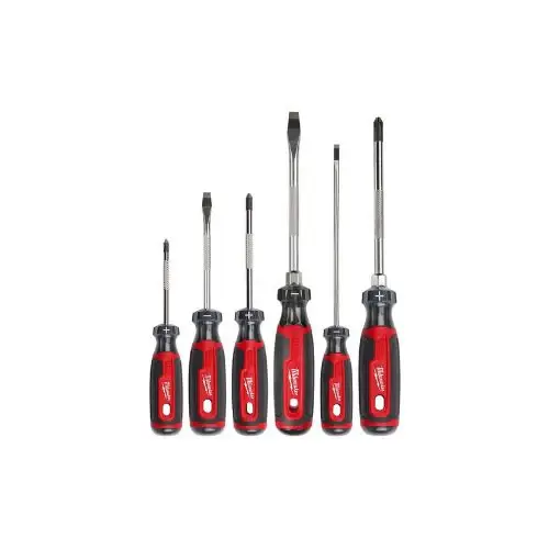 6 Piece Multi Type Comfort Grip Screwdriver Set Red MT200-6