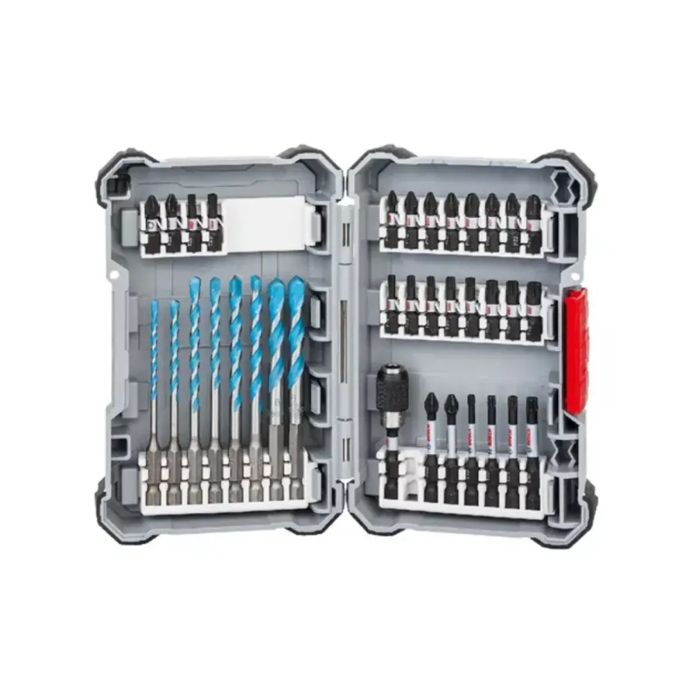 Set Mecha Multiconstruccion Enc 1/4 +puntas Bosch Impact 35p con Garantí del Fabricante