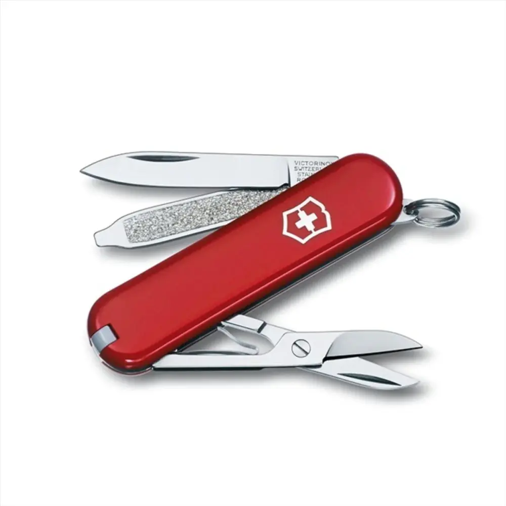 Victorinox Atemporal SD Navaja Multiherramienta 7 Funciones 58 mm Fabricación Suiza Rojo