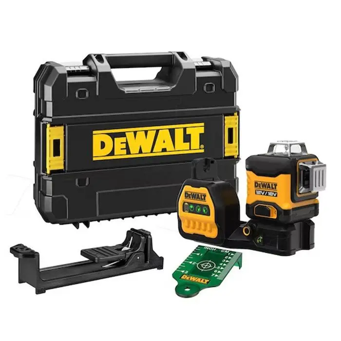 Kit Completo con Trípode Nivel láser multilíneas 3 x 360° xr 12v / 18v - Dewalt - en estuche tstak -