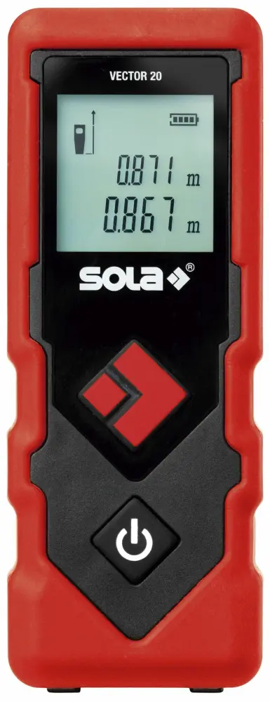 Sola-vector20-medidor láser con alcance hasta 20 m para Construcción y Bricolaje