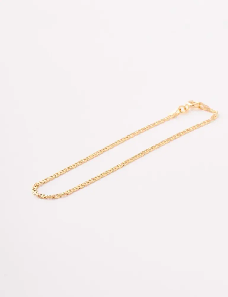 Pulsera tejido escalera plana - 20cm, 2.1mm