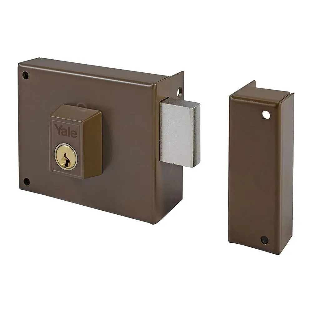 Cerradura yale azbe 124 hp 120 sobresaliente derecha palanca