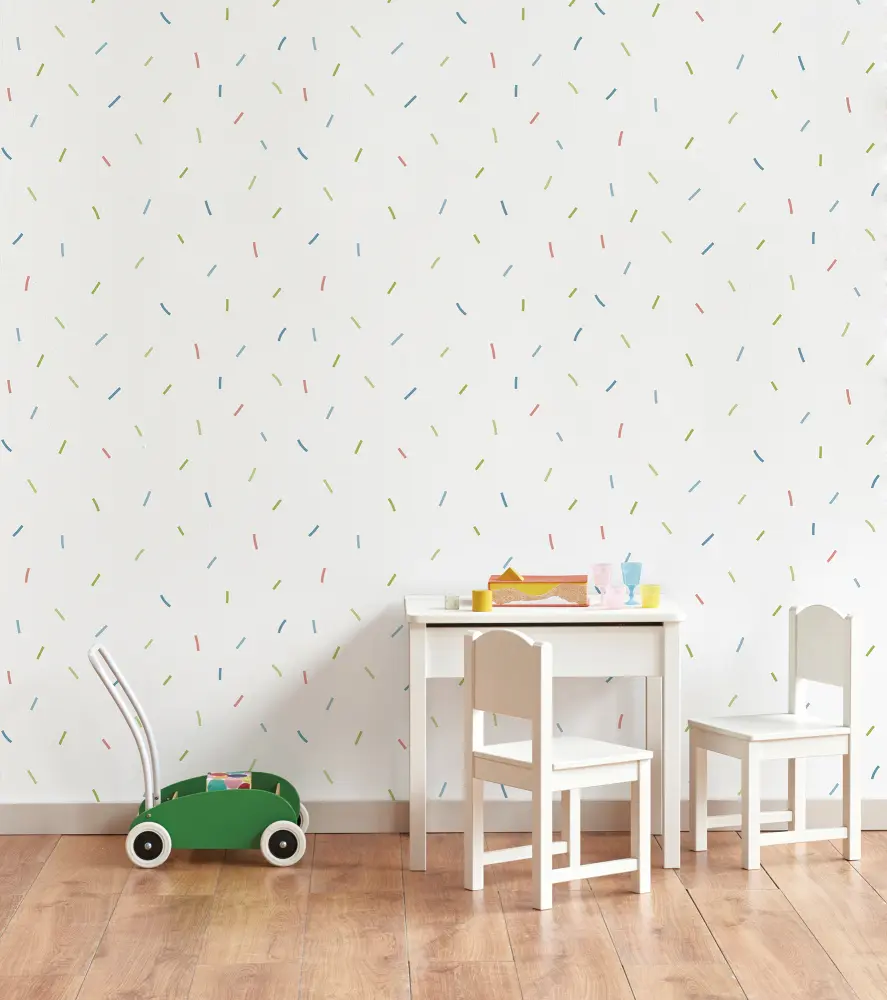 Papel pintado tnt autoadhesivo confeti multicolor 53x300 cm Ich