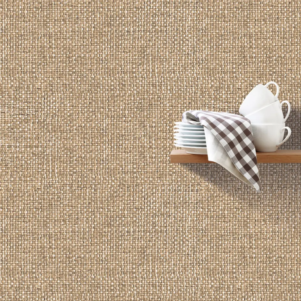 Papel pintado tnt textura esterilla rafia natural Ich