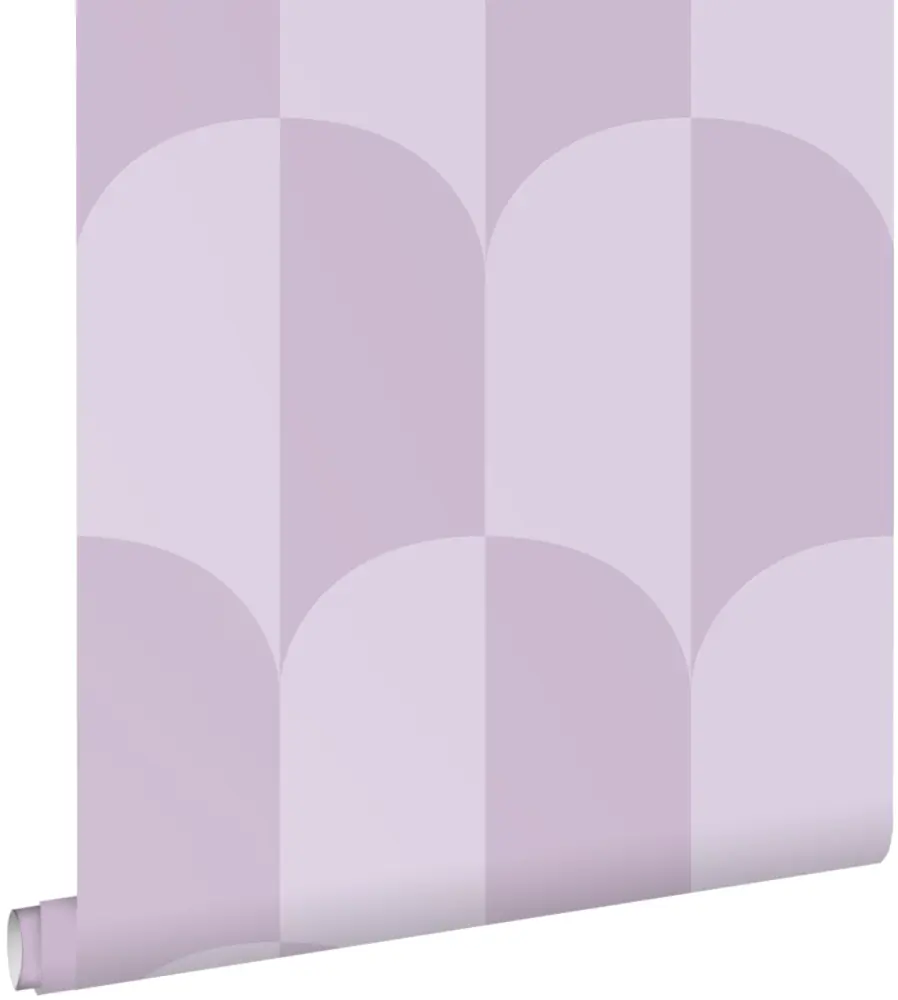 Estahome papel pintado arte deco morado lila - 50 x 900 cm - 139993