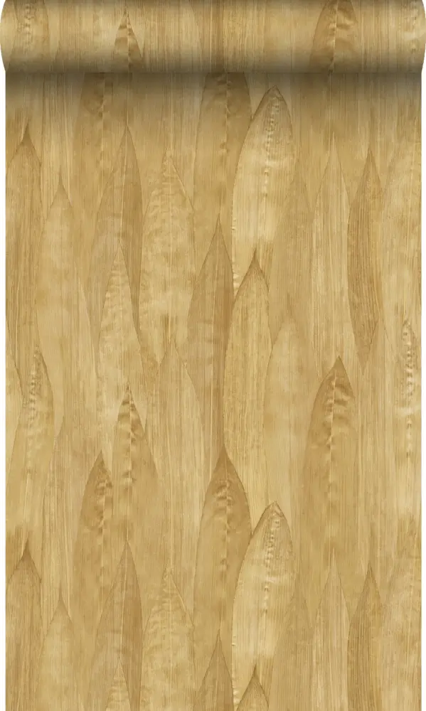 Origin wallcoverings papel pintado hojas amarillo ocre - 50 x 900 cm