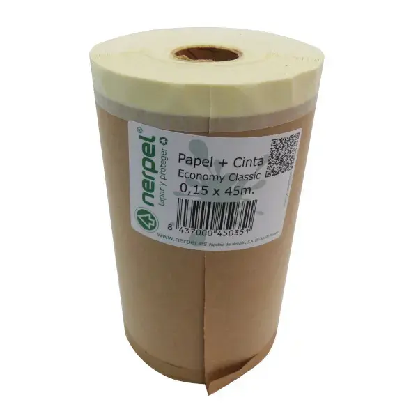 Papel de protección + cinta 0,15x45m