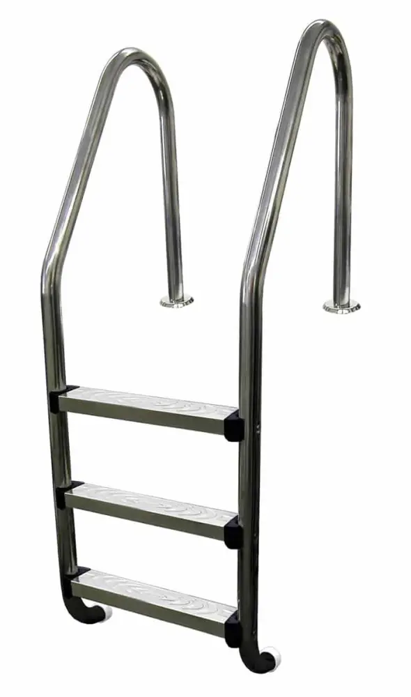 Escalera para piscina en acero inoxidable 3 peldaños kokido 133 cm