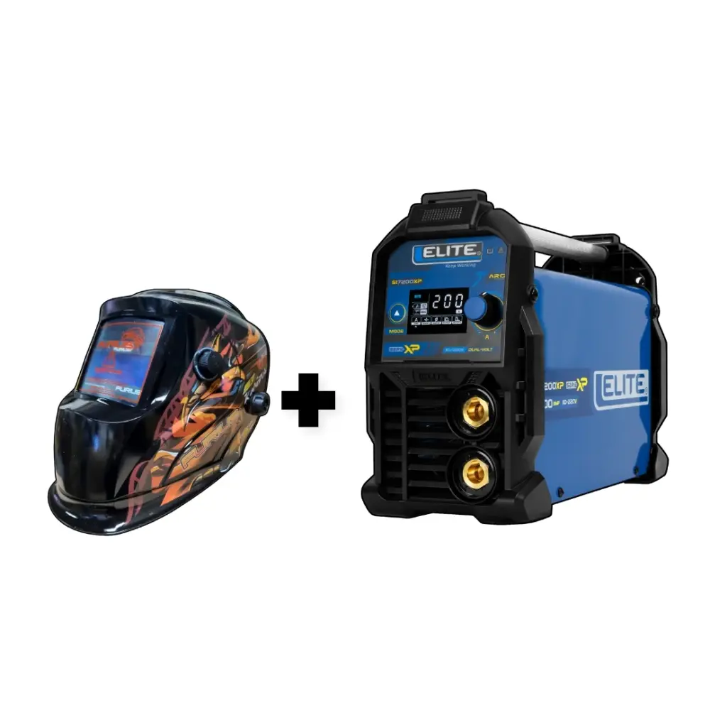 Combo Soldadora Inversora SELECTO ARC SI7200XP + Careta Electrónica FURIUS KIMERA