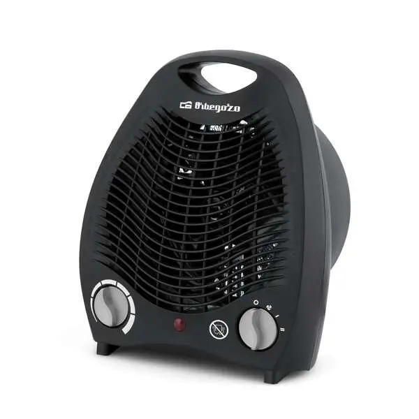 Orbegozo FH 5129 Calefactor Compacto - Potente y Seguro Calefactor con Termostato Ajustable - Funcion Ventilador y Protecc...