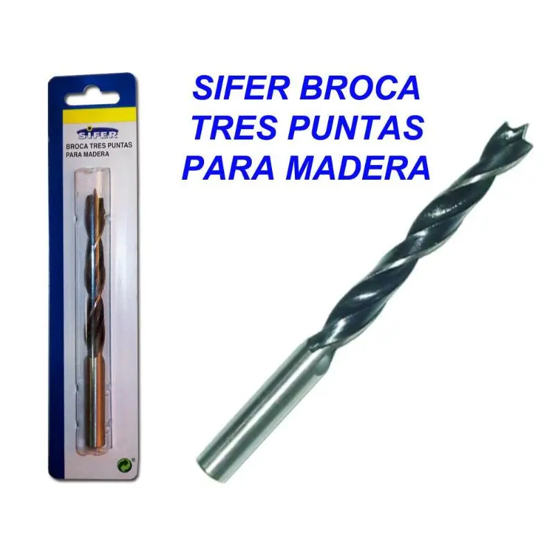 Broca de tres puntas sifer para madera 11