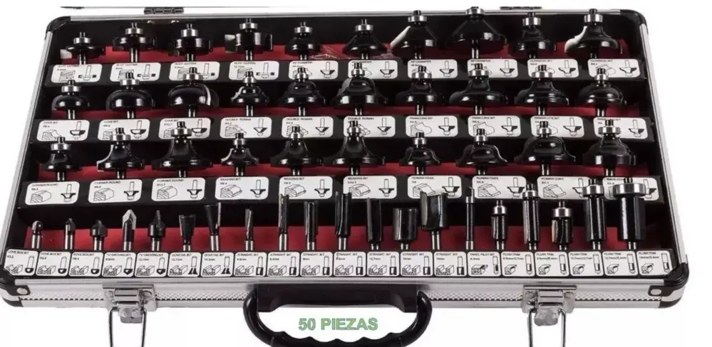 Juego de Brocas OAKLAND BR-50 PARA ROUTER CON 50 PIEZAS