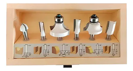 Juego De 6 Fresas Para Router De 1/4", Madera, Makita D-53578