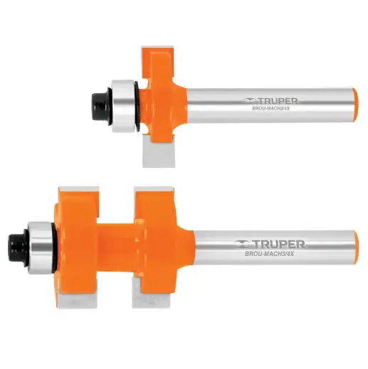 Juego de machimbrador, 3/4", con balero