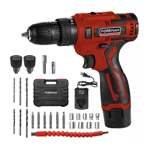 Taladro 3/8” 12V Fo333 Foreman Con Accesorios - Compatibilidad Garantizada