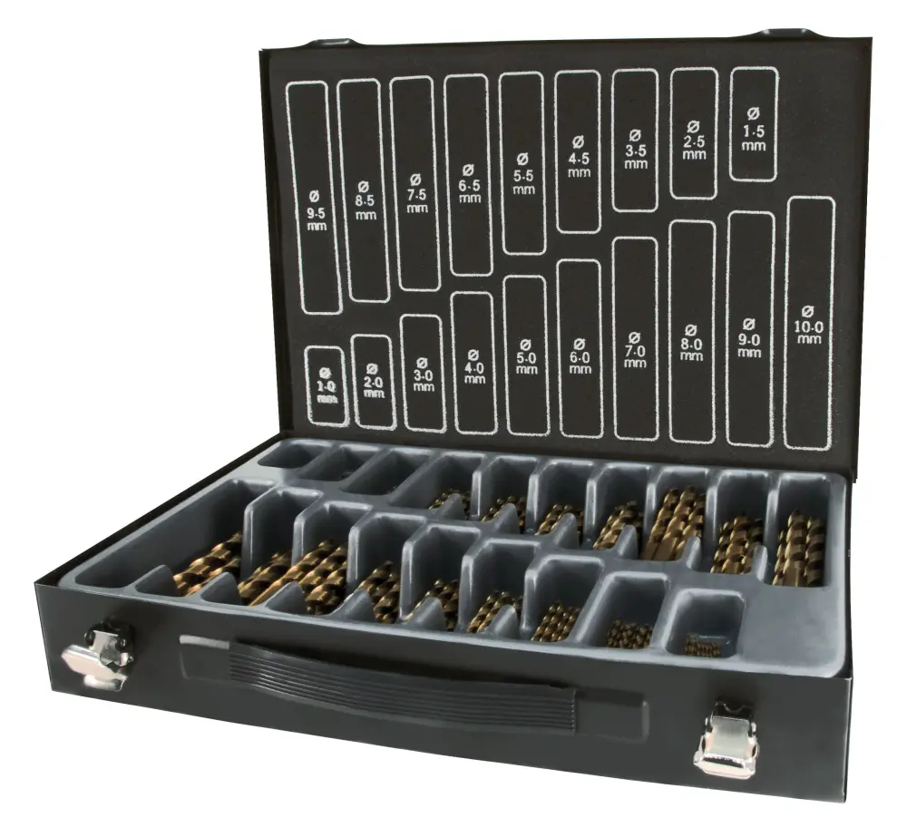 Terrax-a214200-maletín-almacén con 170 brocas din 338 tipo n hss