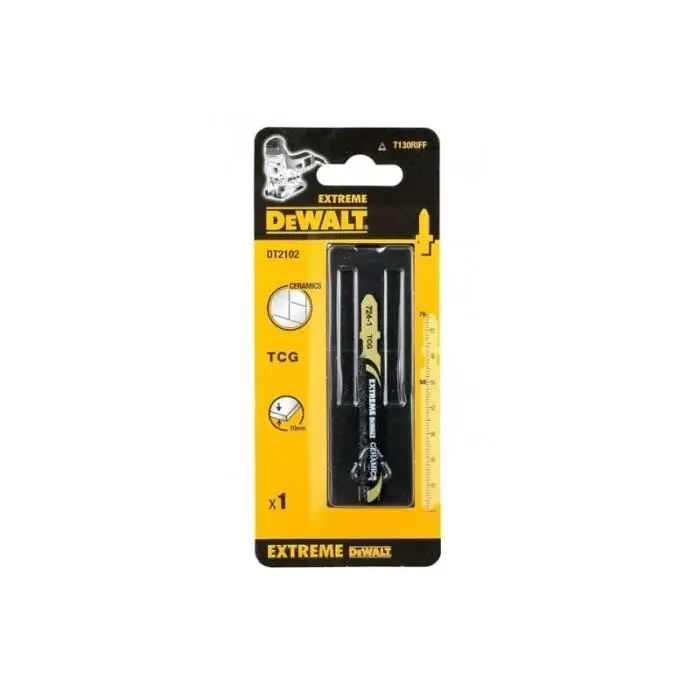 Hoja de sierra de vaivén Dewalt para cortar azulejos, fibra de vidrio y plá