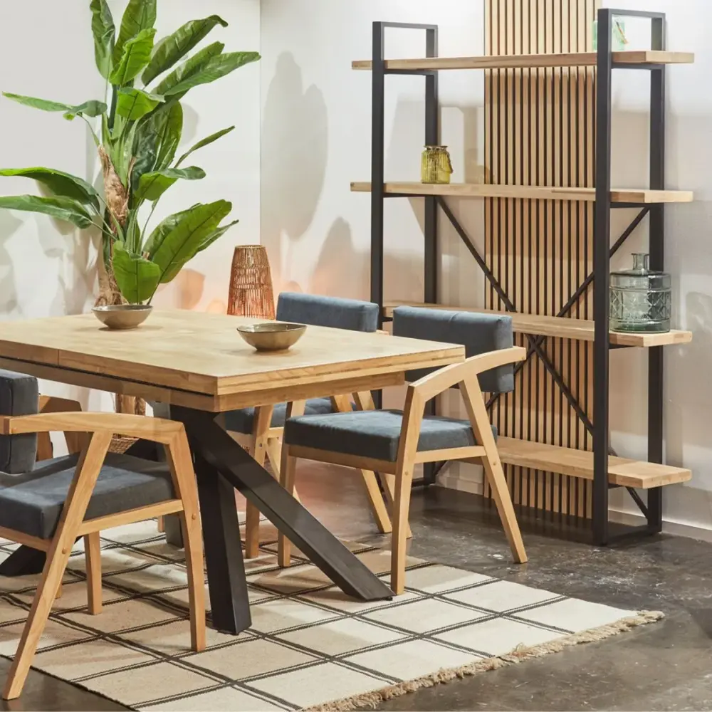 Estanterí Plank 4 estantes metálico 180x150x30 cm para Garaje y Taller