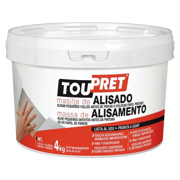 Masilla alisado toupret 4 kg
