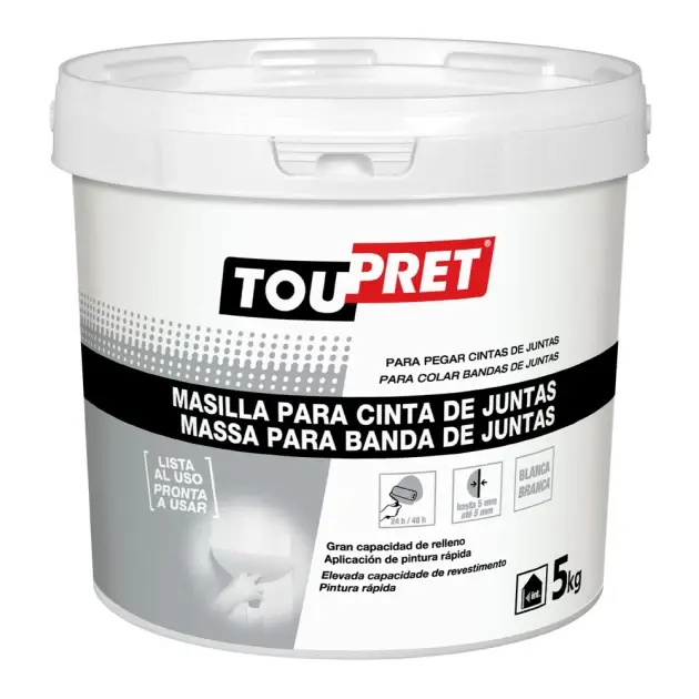 Masilla para cintas juntas lista al uso 5 kg toupret