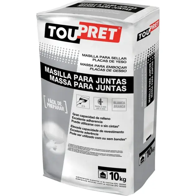 Masilla para juntas 10 kg toupret