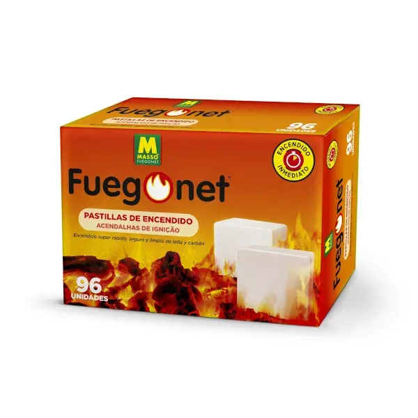 Pastillas de encendido Fuegonet 96 uds masso