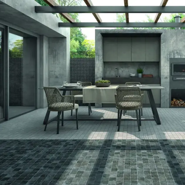 Pavimento cerámico cedeira negro 33 x 33 cm