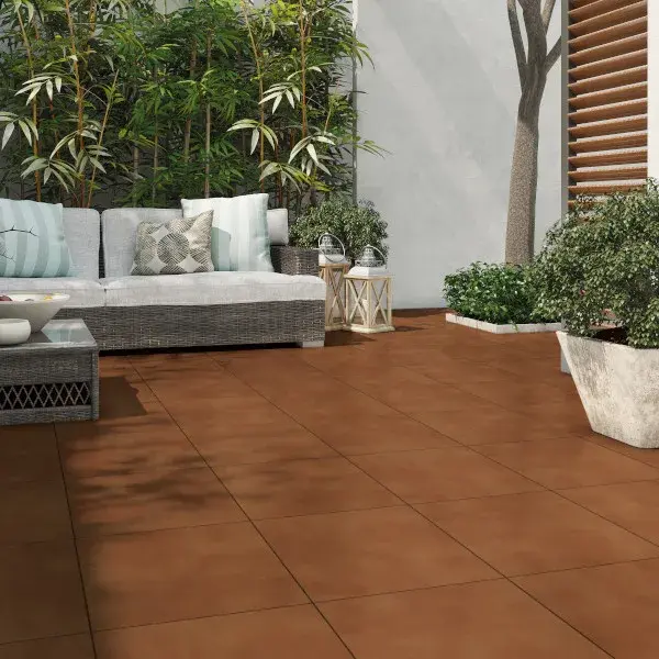 Pavimento porcelánico Fabero teja 33,3 x 33,3 cm