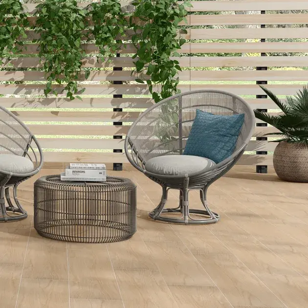 Pavimento porcelánico natura roble 22,5 x 90 cm