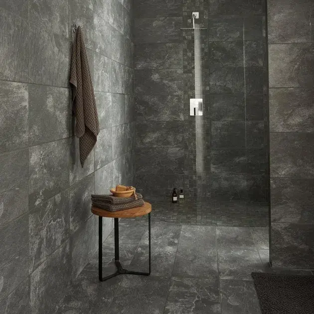 Pavimento porcelánico shaded antracita 30x60 cm colours