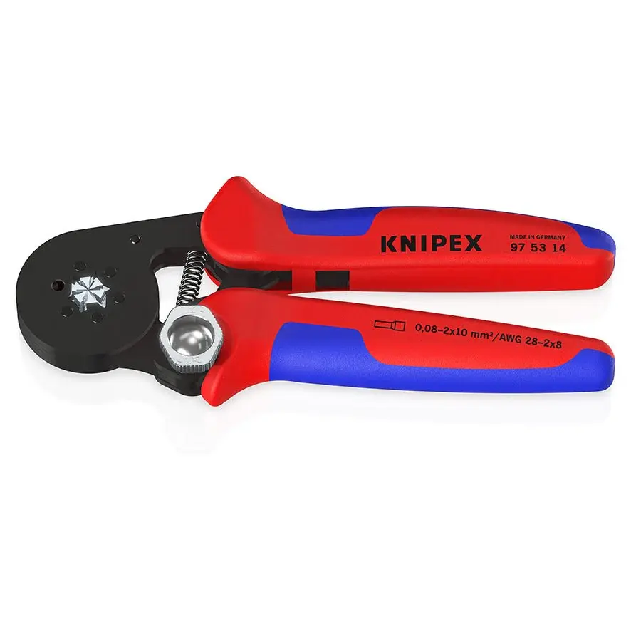 Premium Industrial Knipex 97 53 14 - Crimpadora autoajustable para punteras (crimpado en hexágono)