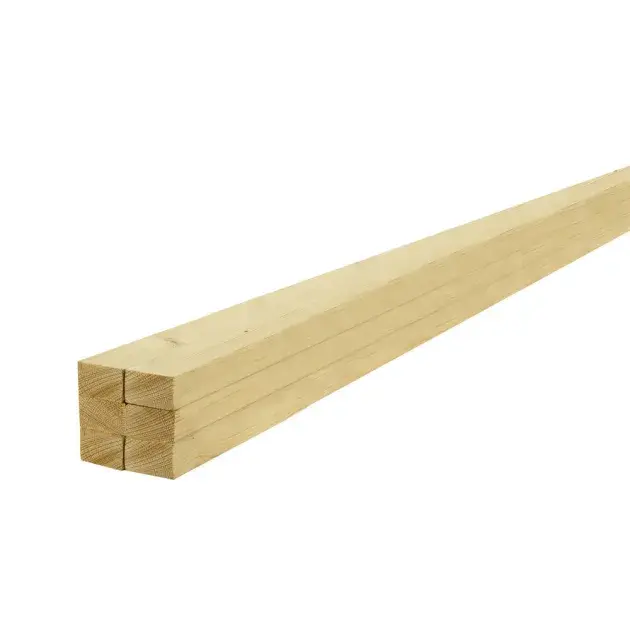 Pack de 6 listones de madera de abeto 200x2,50 cm