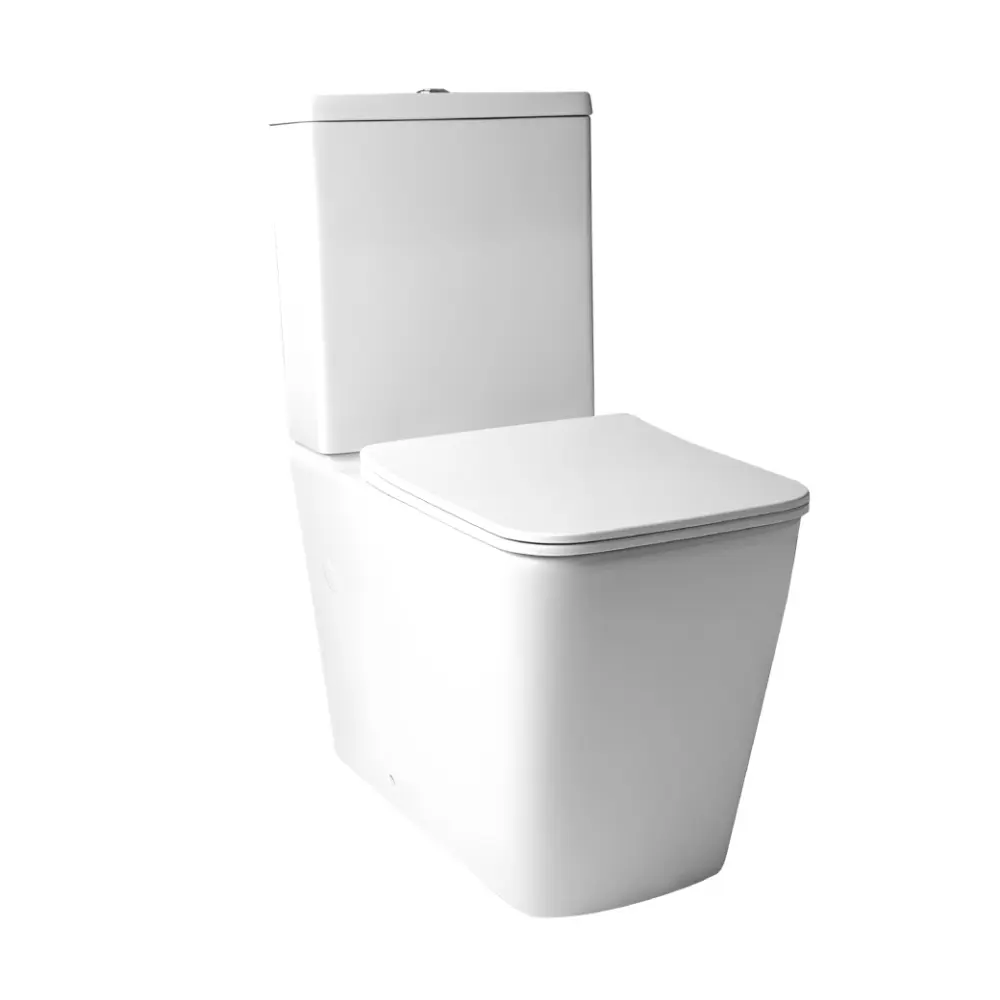 Pack inodoro entero compact square rimless blanco con tapa amortiguada uf