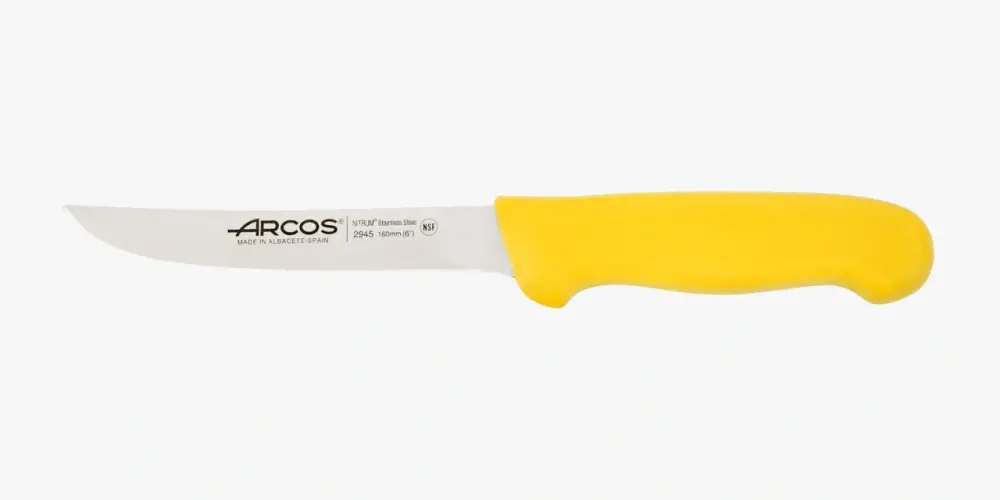 Antideslizante Coltello Disosso colore giallo Serie 2900 160 mm