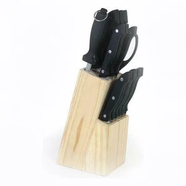 Profesional de Alta Resistencia Set 15 piezas de cuchillos + tacoma de madera