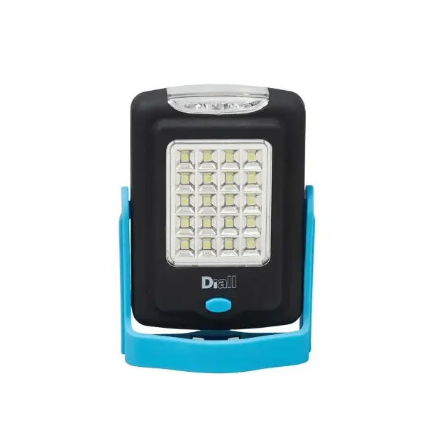 Linterna 20+3 leds azul diall