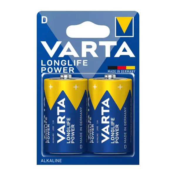 Pack 2 pilas alcalinas lr20 varta