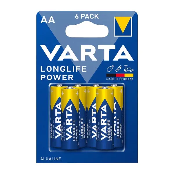 Pack 6 pilas alcalinas aa varta