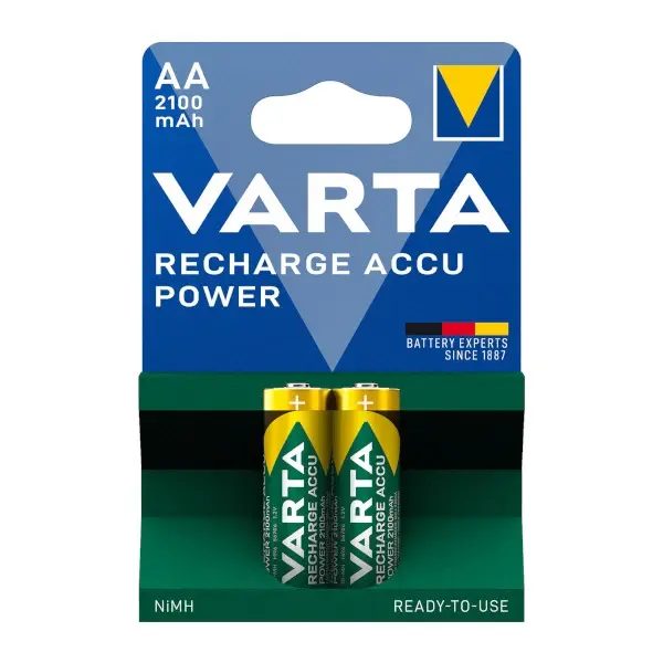 Pack 2 pilas recargables aa varta