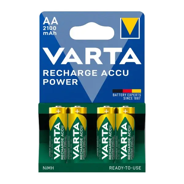 Pack 4 pilas recargables aa varta