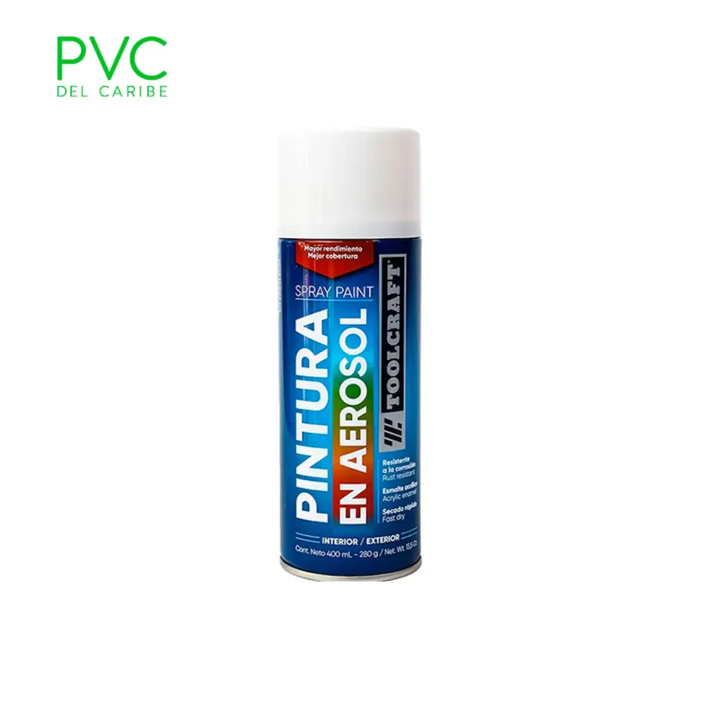 PINTURA AEROSOL BLANCO RADIANTE TOOLCRAFT