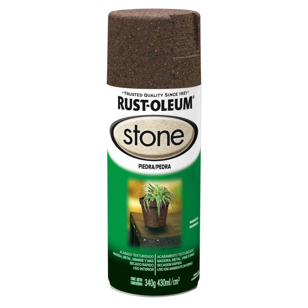 Pintura en aerosol decorativa texturizado piedra - marron para Paredes de Dormitorio