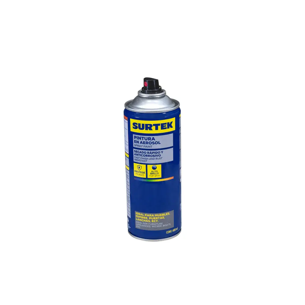 Pintura para Exteriores Pintura en aerosol 400 ml color amarillo caterpillar Surtek