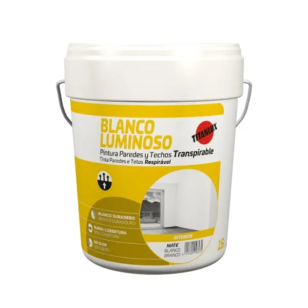 Pintura titan blanco luminoso 15l
